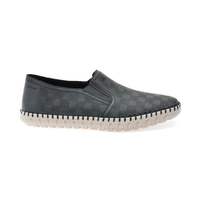Pantofi RIEKER bleumarin, B2965, din piele ecologica