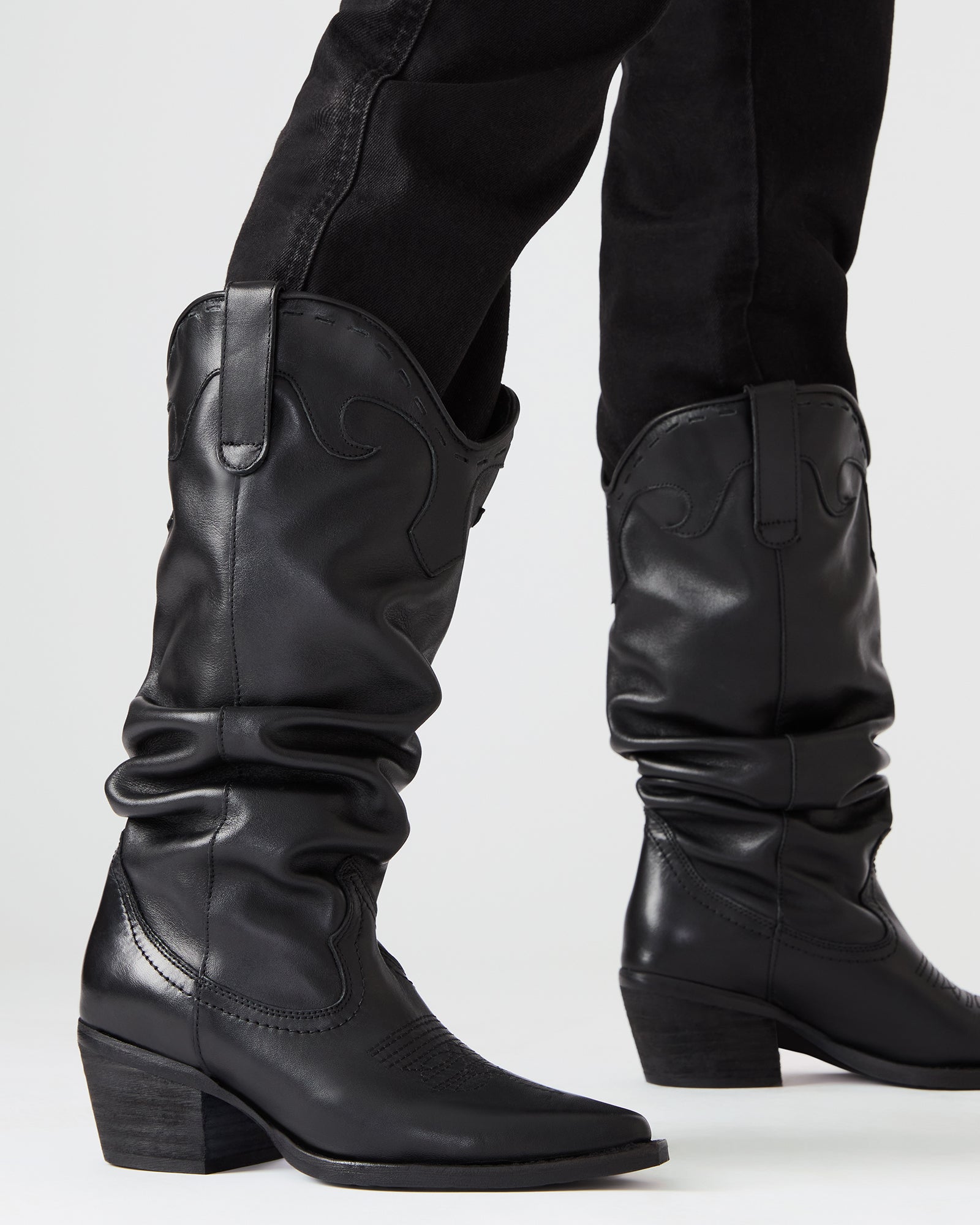 Stage Black Leather