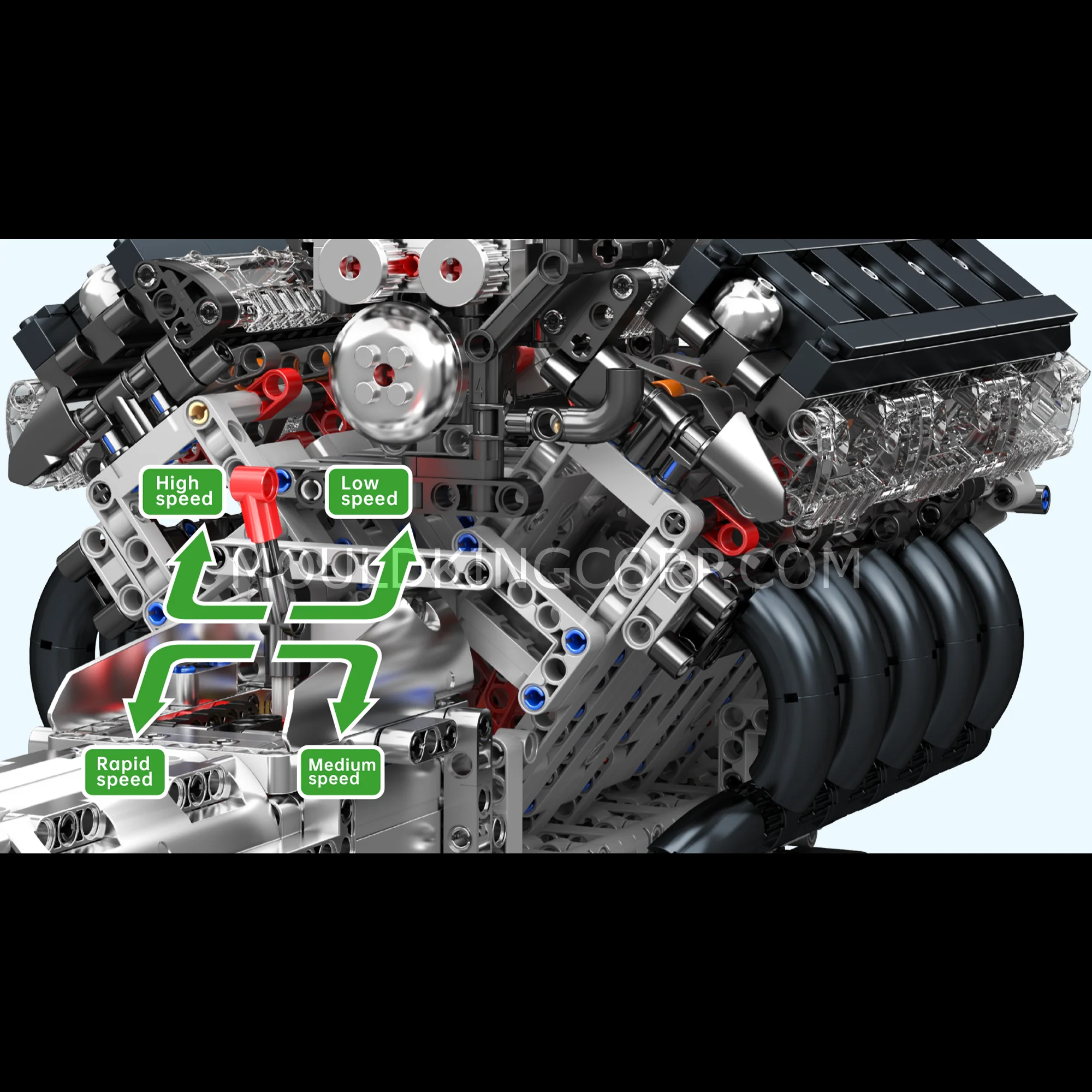 Mould King 10250 LFA V10 Engine Model  Building Set | 1,834 Pcs