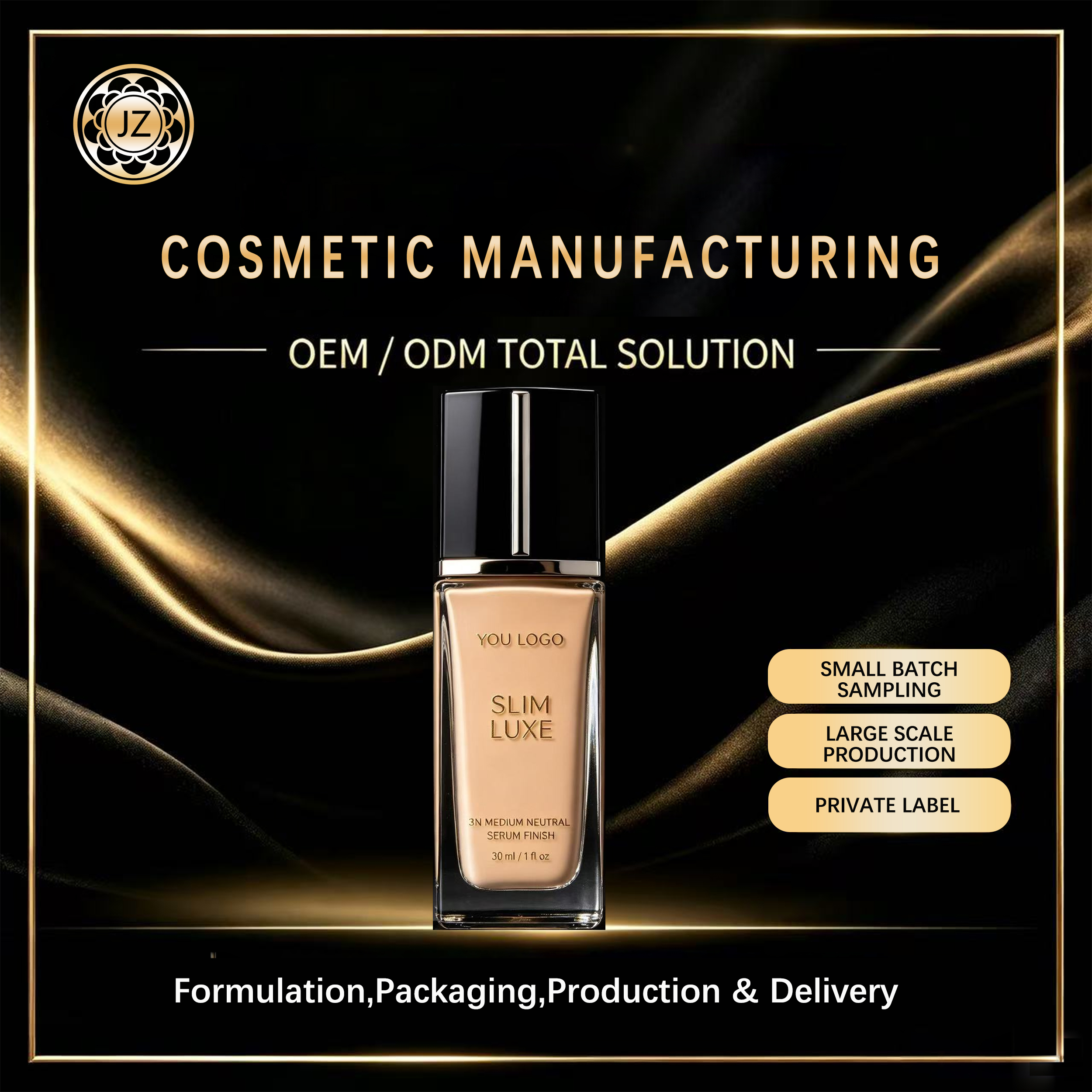 All-in-One Long-Lasting Foundation (Customizable in Multiple Shades)