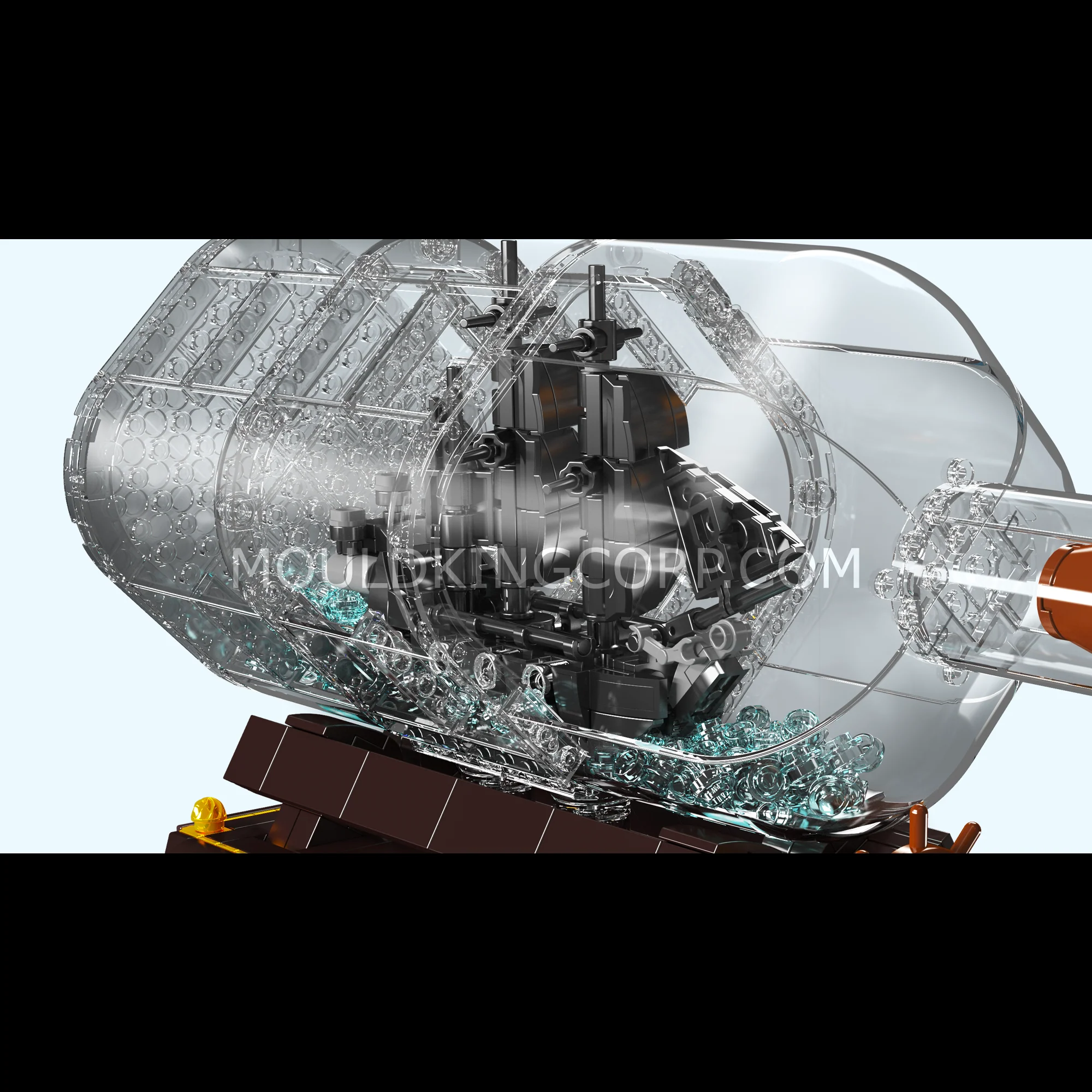 Mould King 10070S Ship-In-a-Bottle Model Building Set | 822 Pcs