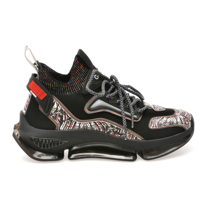 Pantofi sport GRYXX negri, 21018, din material textil