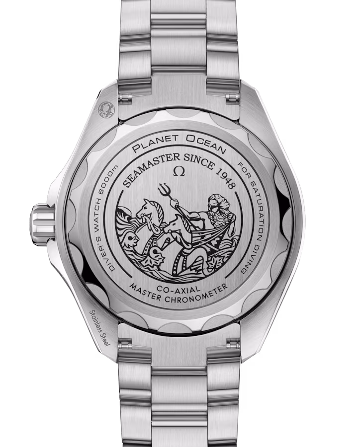 Seamaster Planet Ocean 6000M 45.5 mm, O‑MEGASTEEL on O‑MEGASTEEL