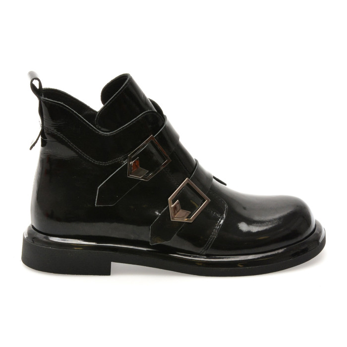 Ghete GRYXX negre, 3816002, din piele naturala lacuita