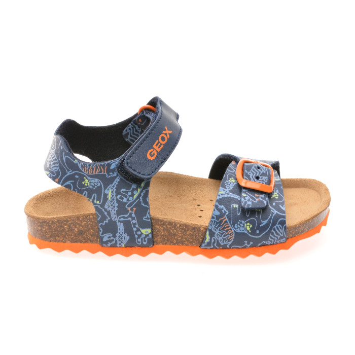 Sandale GEOX bleumarin, J028LB, din piele ecologica