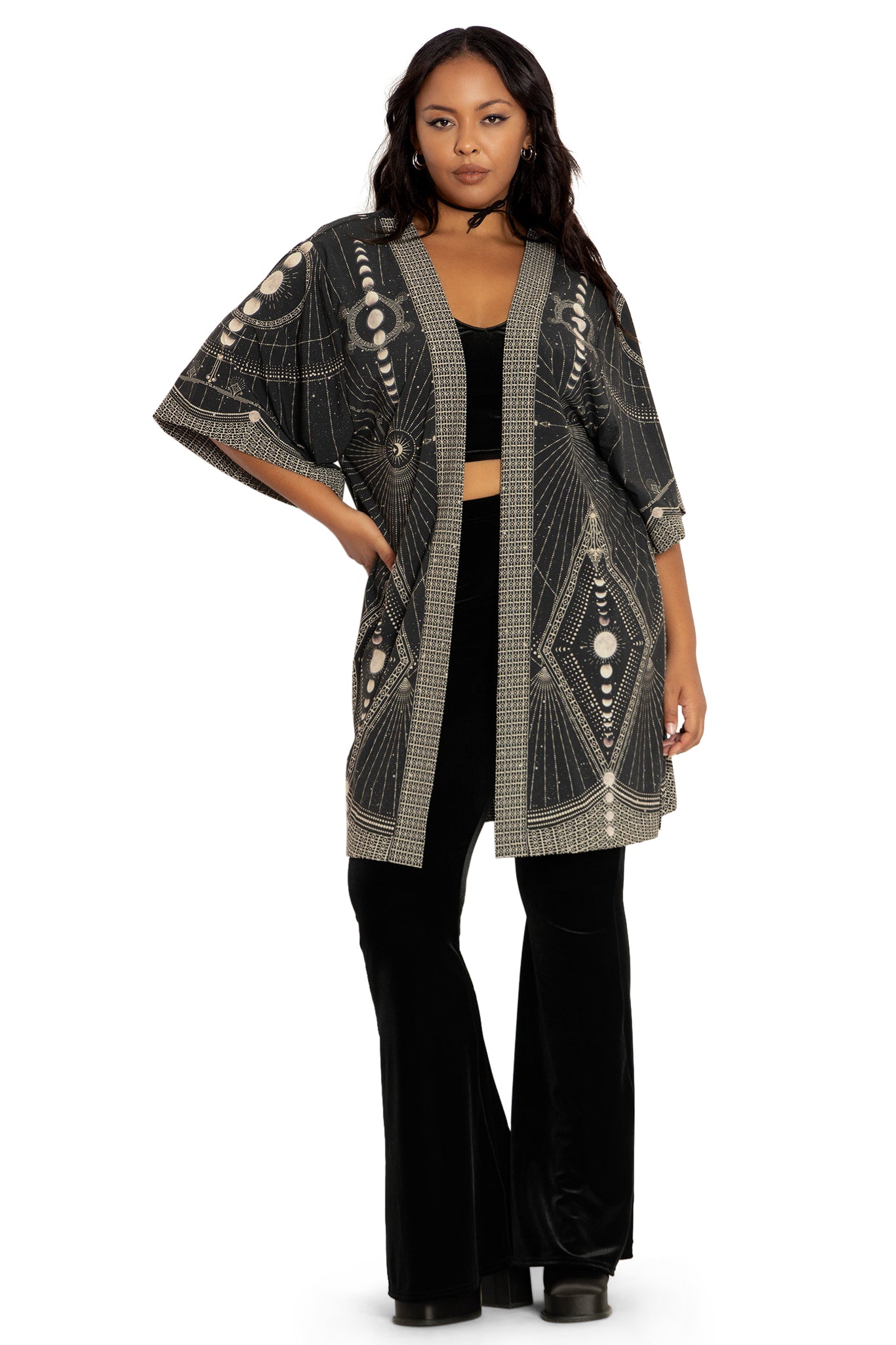 Women’s Moon Phase Print Robe