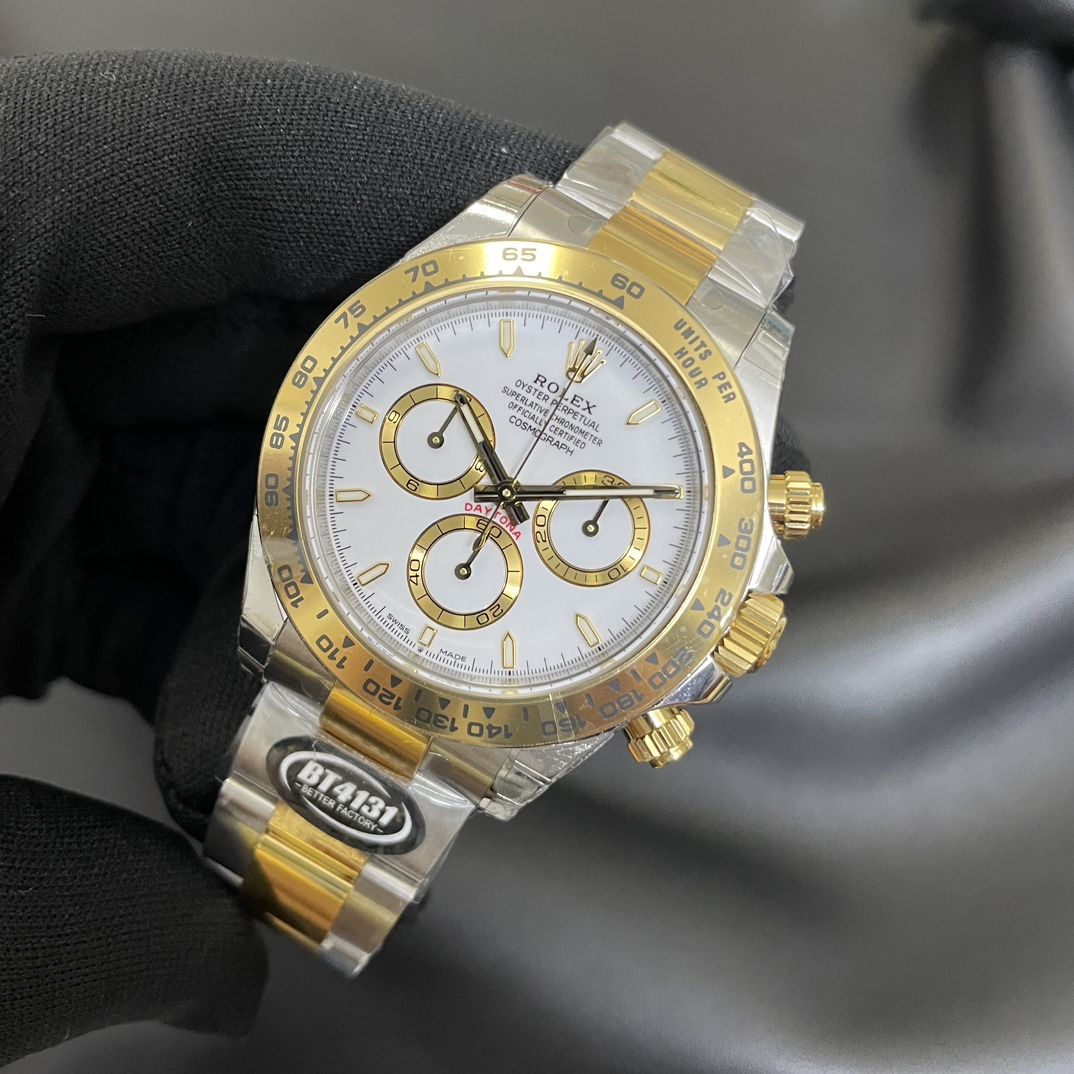 Rolex Two Tone Daytona 126503 White Dial Replica Watch