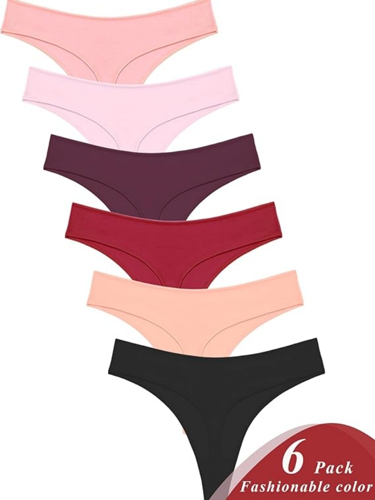 VALENTINIANA Underwear for Women Pack Breathable Thongs