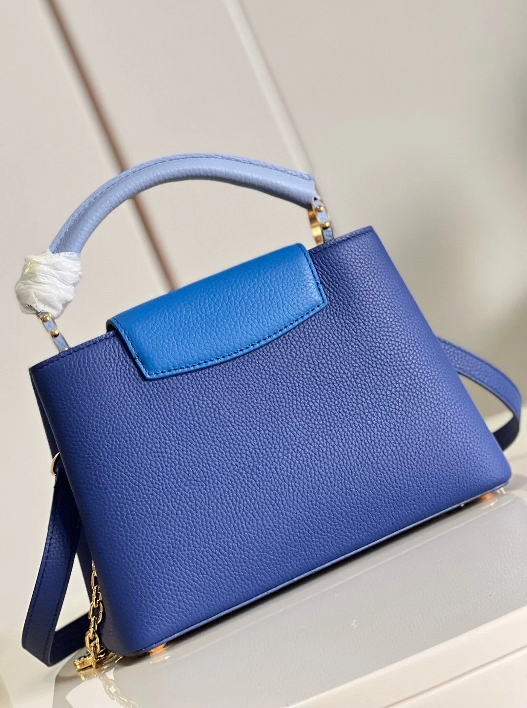 Louis Vuitton Capucines BB Blue For Women, Womens Handbags, Shoulder Bags And Crossbody Bags 10.6in/27cm LV