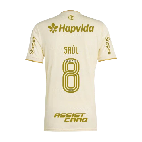 Manto Flamengo Jogo 3 2025/26 �?Fan version All Sponsor #8 Saúl
