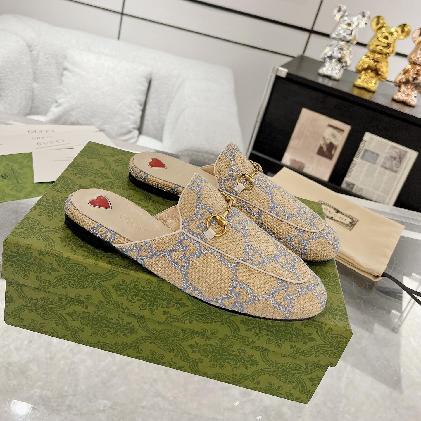 Gucci Princetown GG Slippers Size 35-40