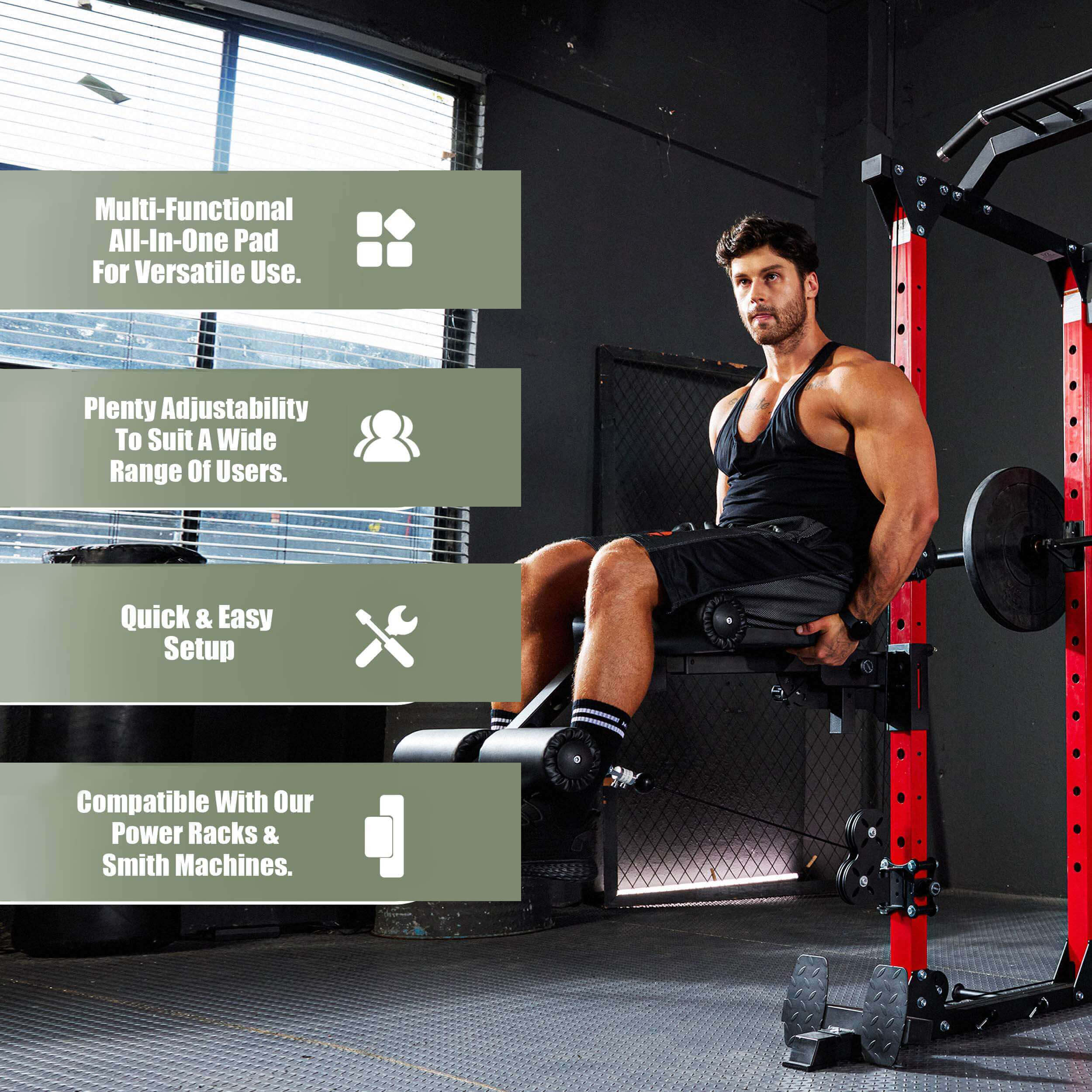 Major Fitness Rack Mounted Leg Extension