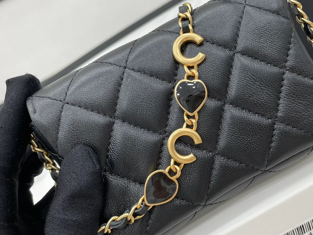 Chanel Mini Flap Bag Black For Women, Women’s Bags 12.5cm