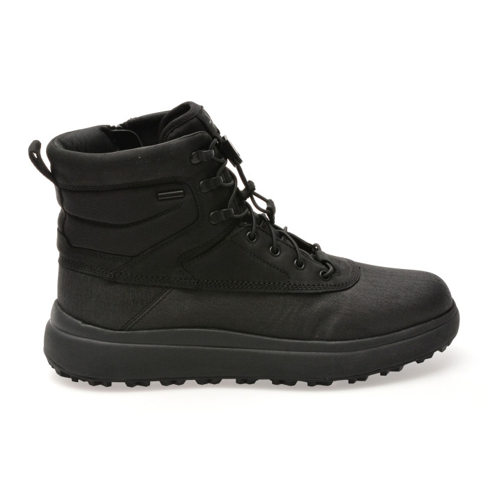 Ghete GEOX negre, U56FZD, din piele ecologica