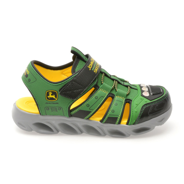 Pantofi sport SKECHERS verzi, HYPNO-SPLASH, din piele ecologica