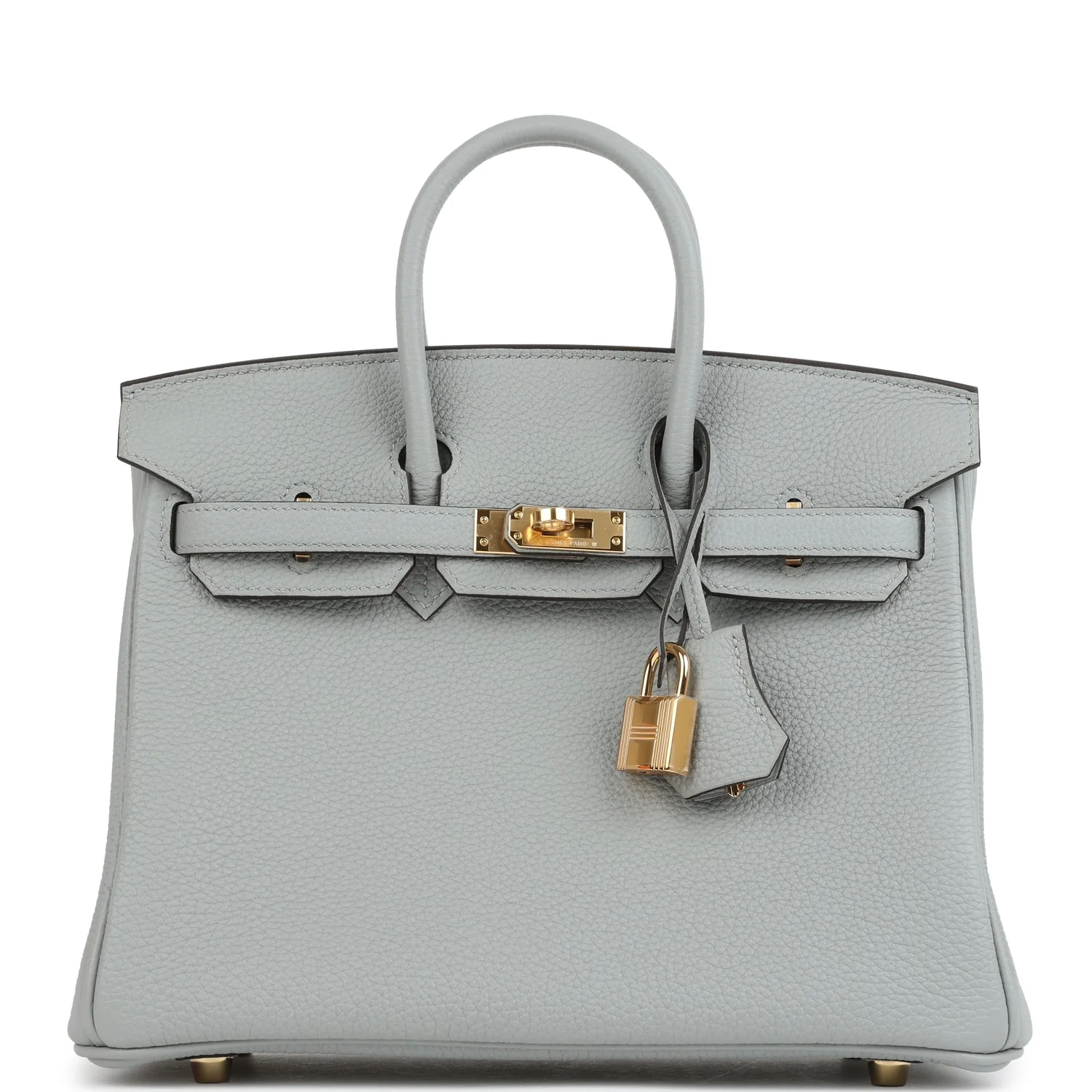Hermes Birkin 25 Bleu Glacier Togo Gold Hardware
