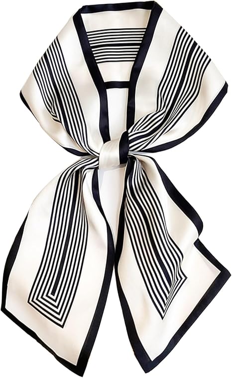ELOWYNNE Satin Neck Scarf for Women
