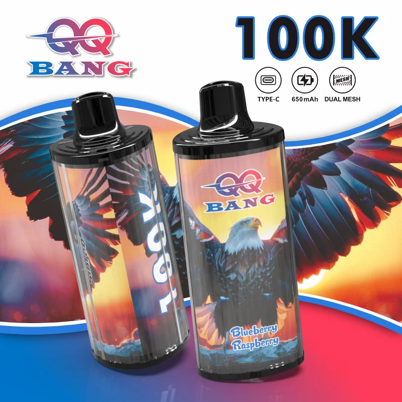 QQ BANG 100K Puffs | Sigaretta Elettronica Shisha Ricaricabile con Dual Mesh e Luce RGB