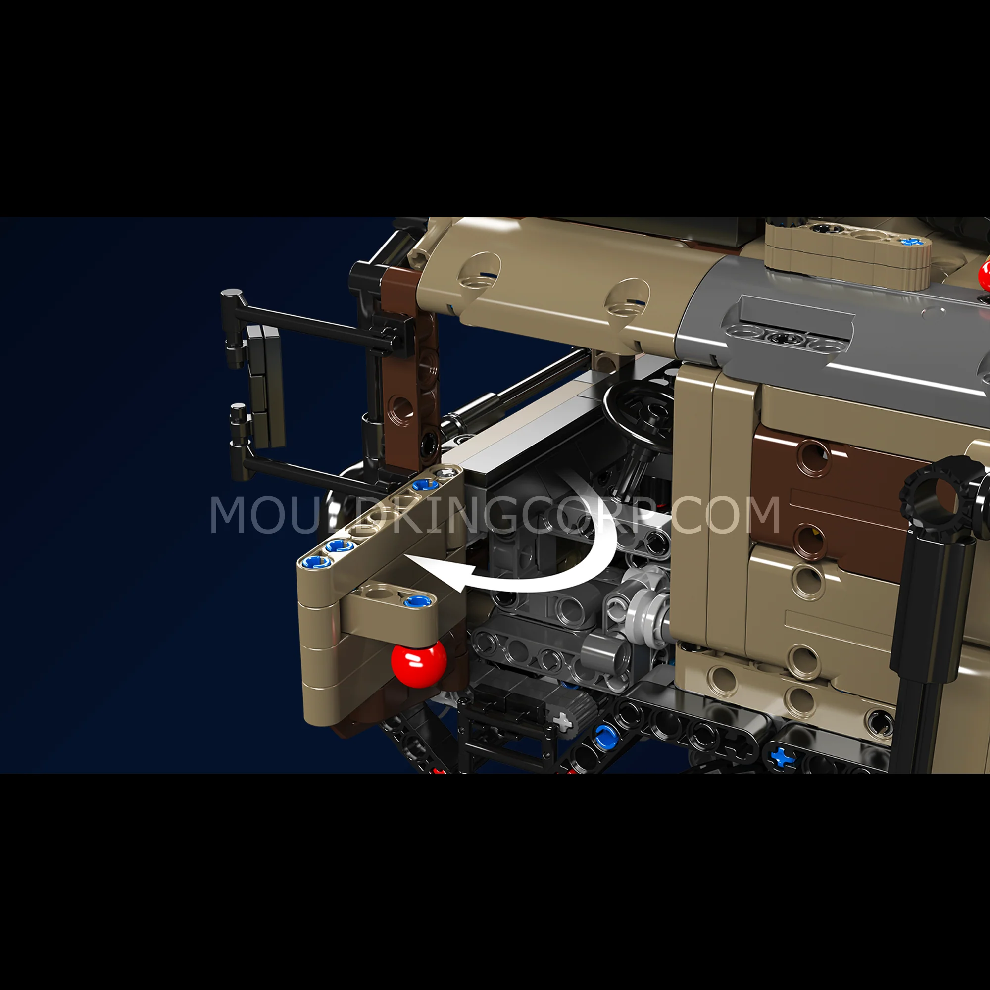 Mould King 20044/20045 8x4 RC Missile Truck Military Building Set | 3,594 Pcs