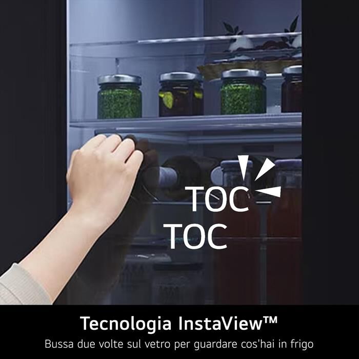 LG - Frigorifero side by side INSTAVIEW GSGV81PYLL-Prime Silver