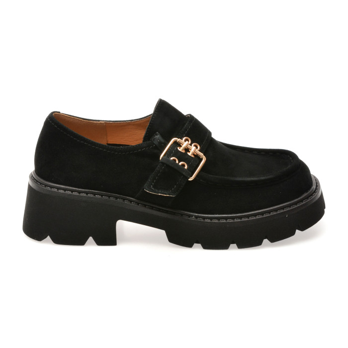 Pantofi FLAVIA PASSINI negri, 3S931, din piele intoarsa