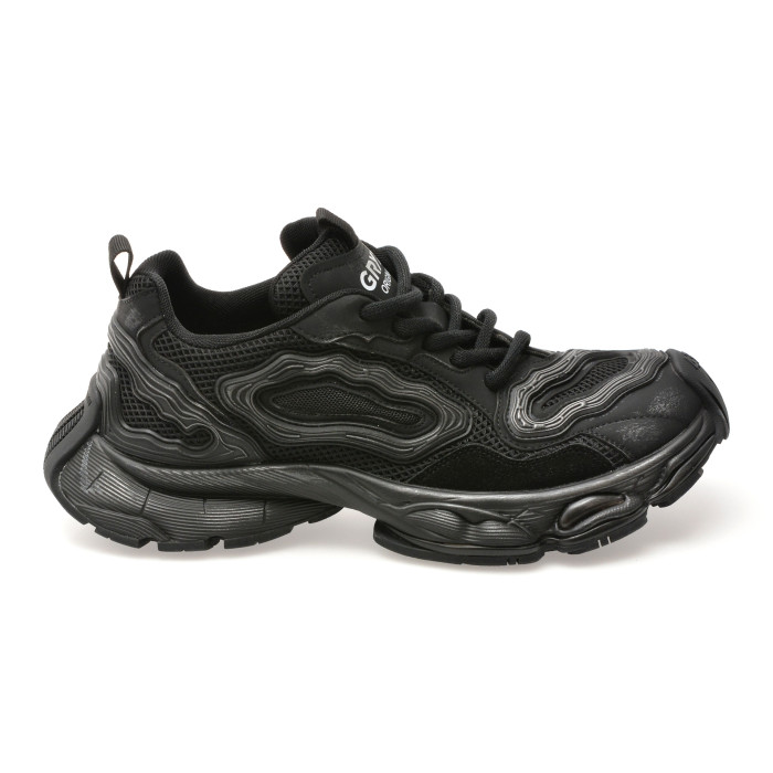 Pantofi sport GRYXX negri, 61030, din material textil