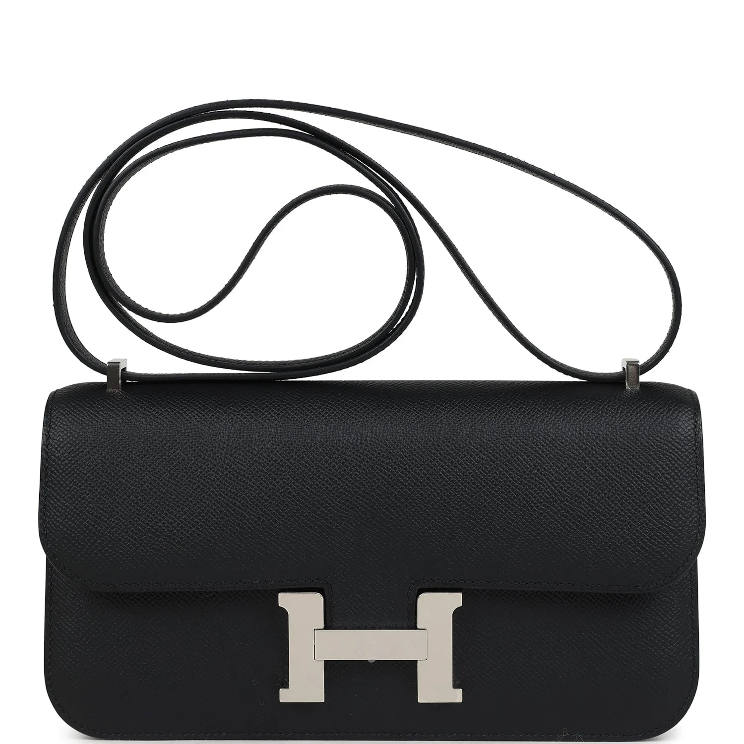 Hermes Constance Elan Black Epsom Palladium Hardware