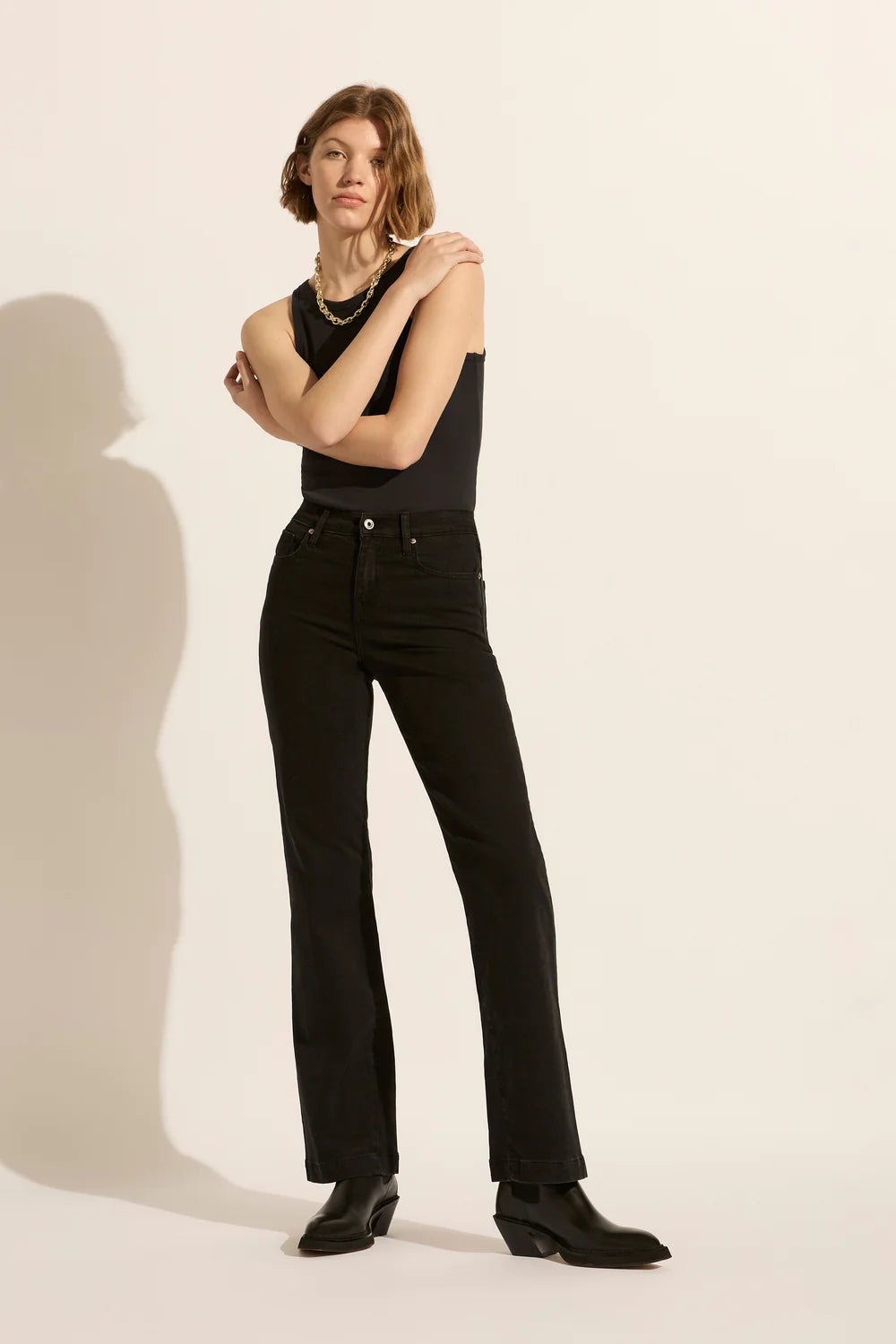 ‌Retro Flare High-Rise Jeans‌