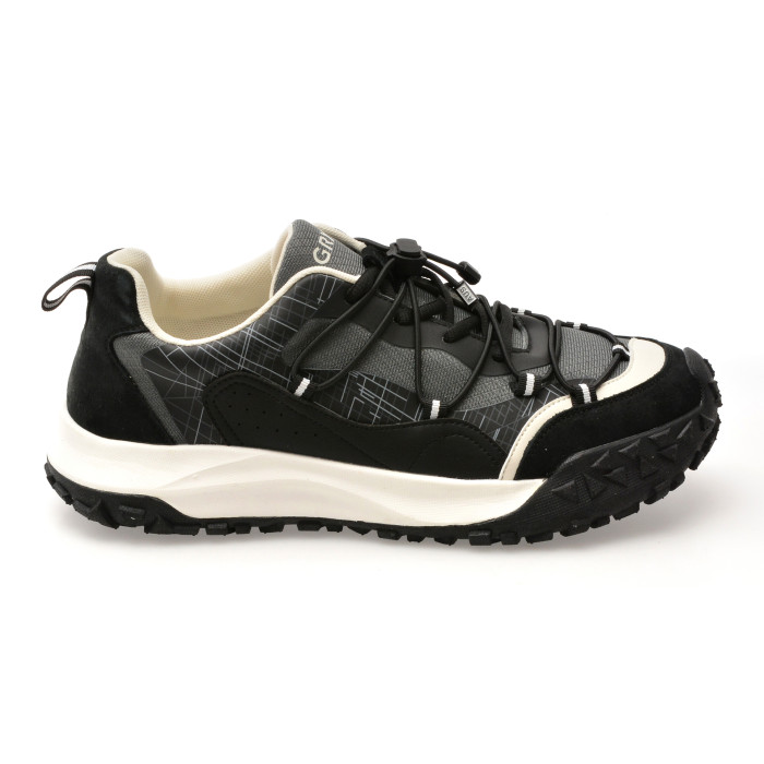 Pantofi sport GRYXX negri, 95502, din material textil