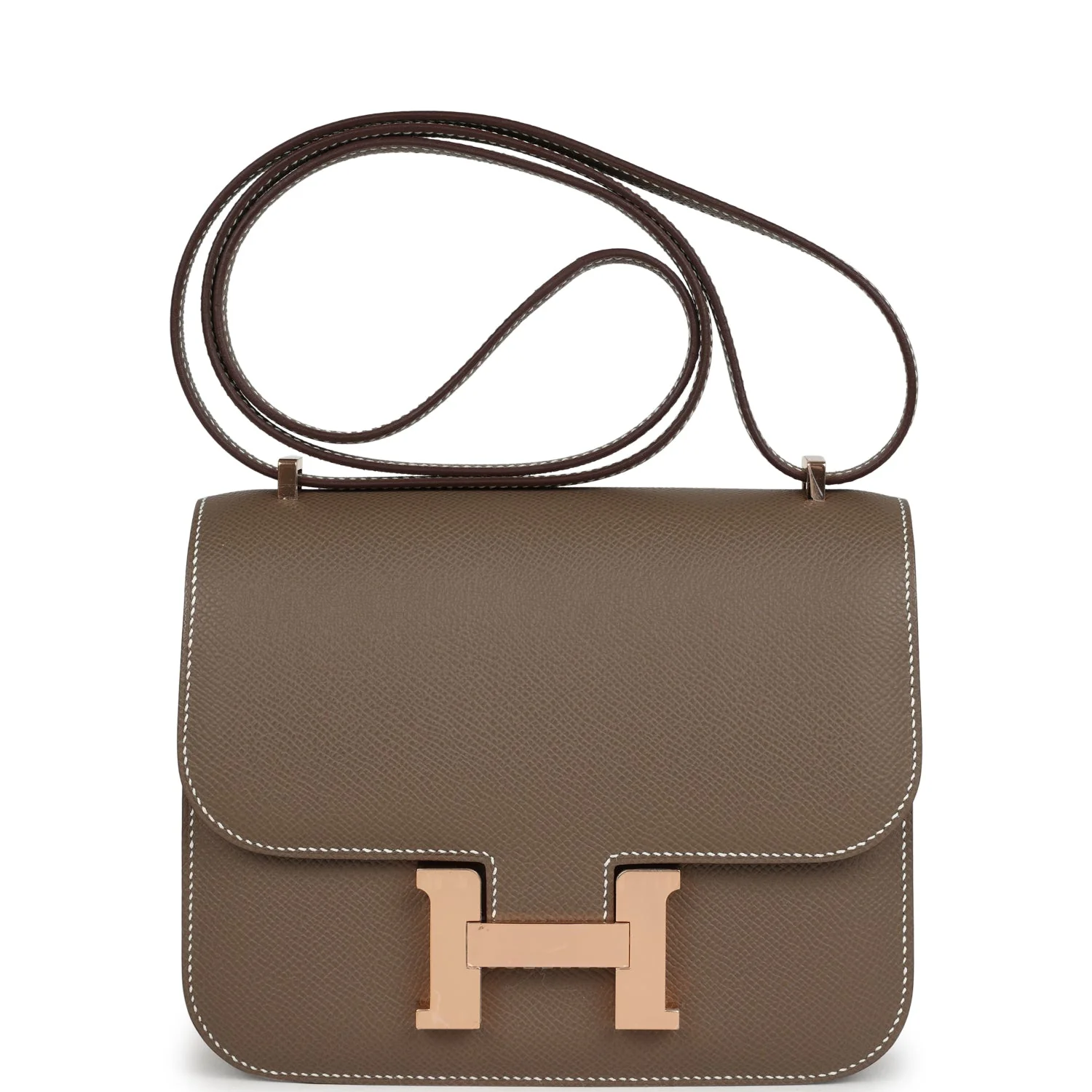 Hermes Constance 18 Etoupe Epsom Rose Gold Hardware