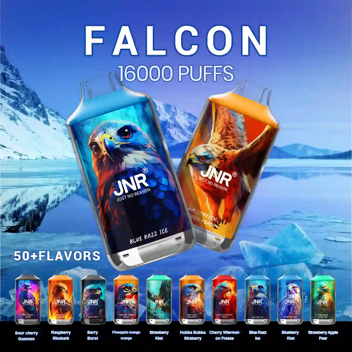 Falcon 16000 Puffs Disposable Vape - JNR Vape Puff