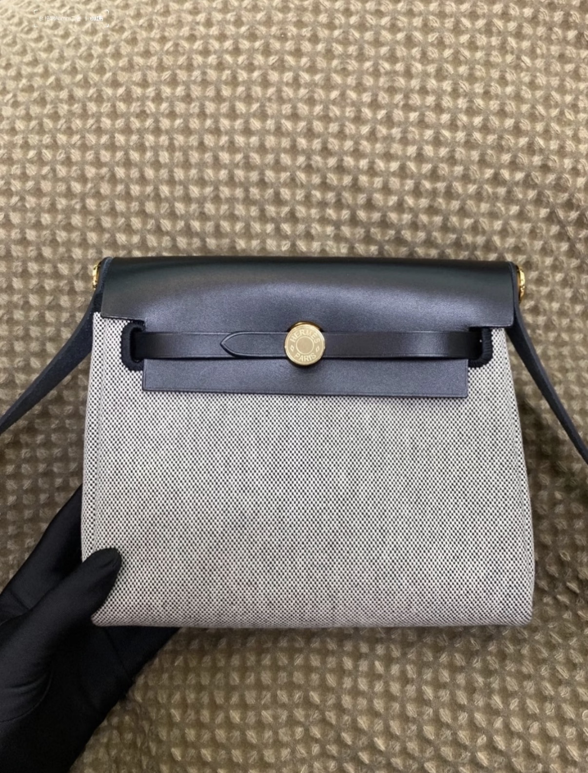 Herbag mini black and white custom design - Artisantouchss