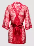 Lovehoney Plus Size Flaunt Me Black Lace Robe