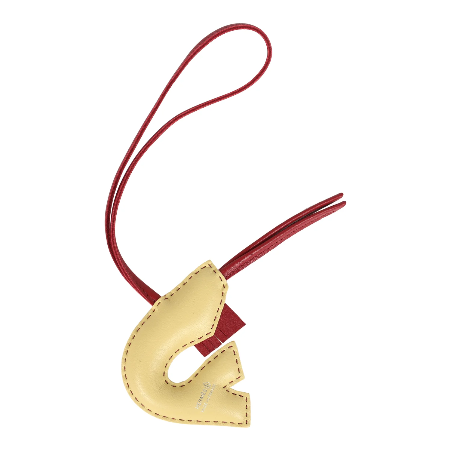 Hermes Hibouton Shrimp Bag Charm Multi Milo Lambskin