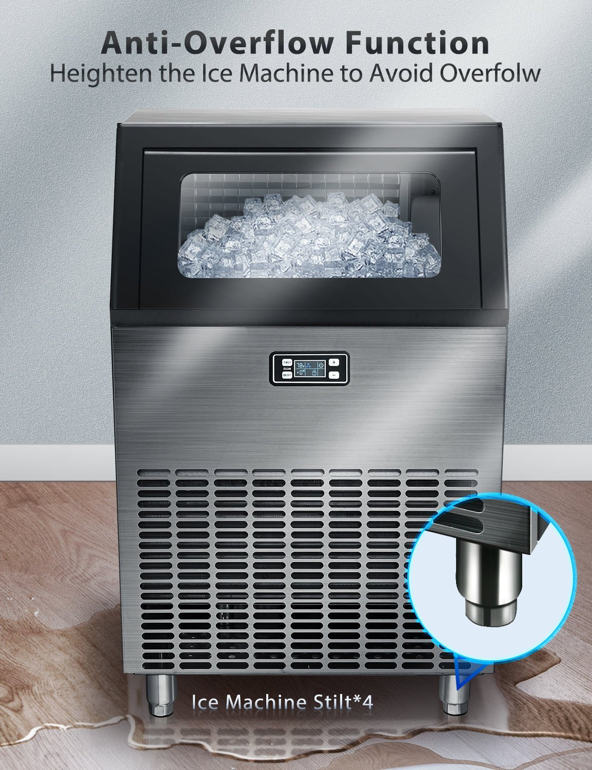 🔥clearance sale🔥 100LBS/200LBS/265LBS  Freestanding Commercial Ice Maker