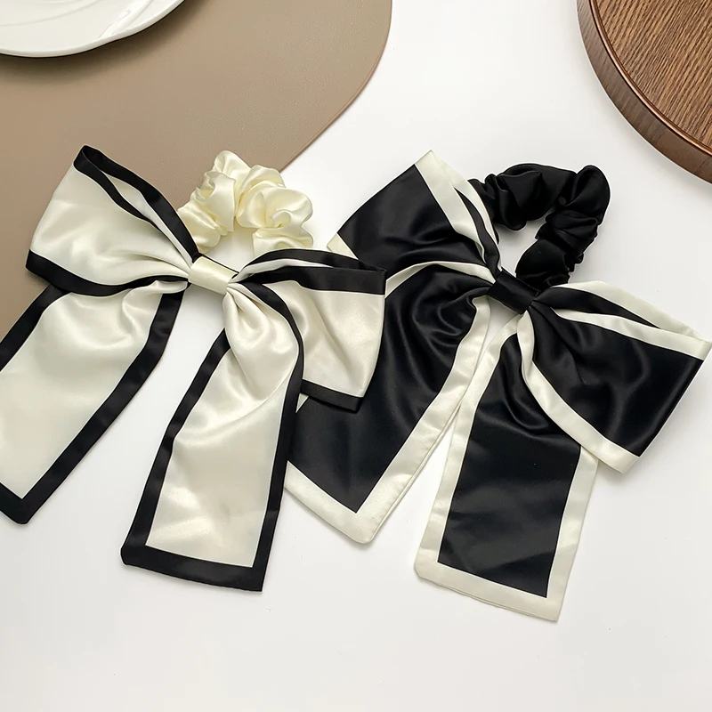 Bow Ribbon Hairpin Elegant Women Large Bowknot Barrettes Hair Clip Handmade Ponytail Headband Girls Hair Accessories