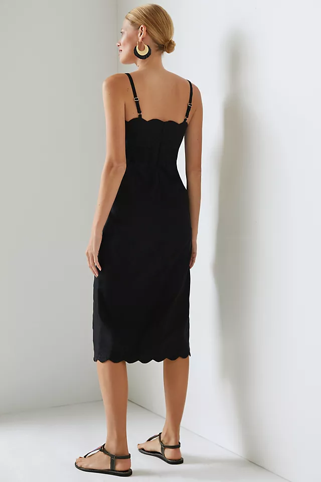 Sweetheart Midi Dress BLACK