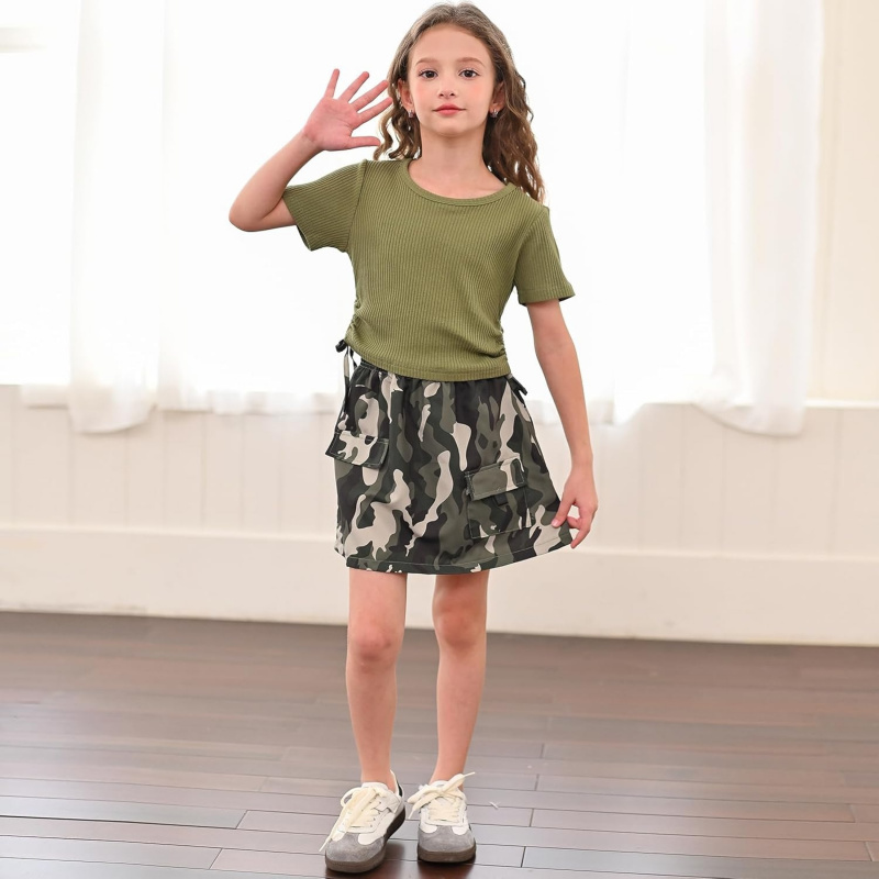 Girls' 2-Piece Skirt Set