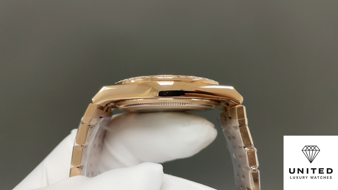 Rolex Land-Dweller 36 Oyster, 36 mm, Everose gold and diamonds M127285TBR-0002