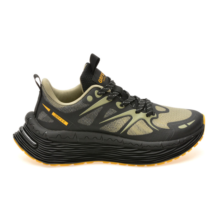 Pantofi sport GRYXX kaki, F6011, din material textil