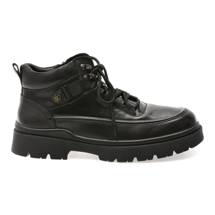 Ghete GRYXX negre, 8099, din piele naturala