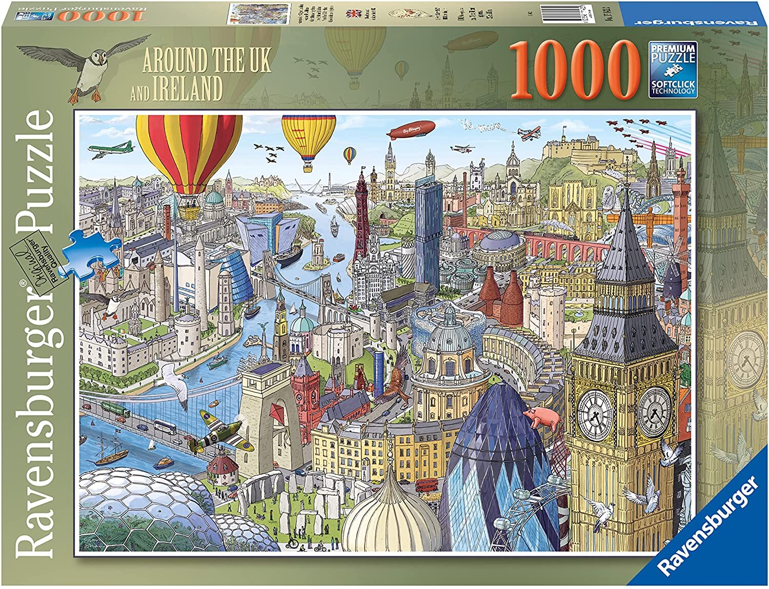 Around the UK and Ireland 1000 Piece Puzzle