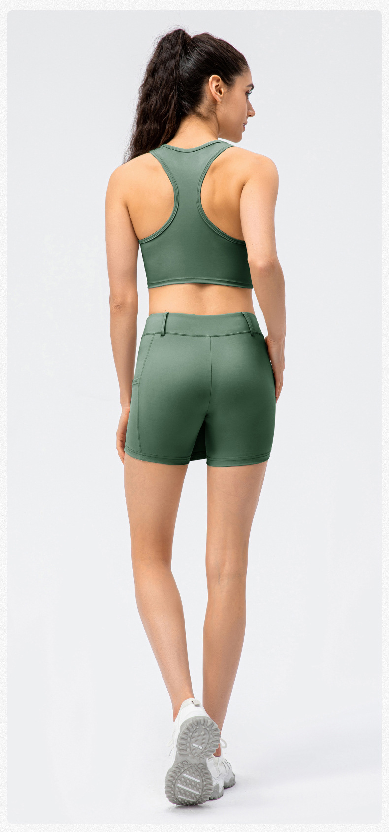 New Spring/Summer Women's Sports Skirt and Pants, Nude Yoga Dance Running Short Skirt, Faux Two-Piece Fitness Shorts