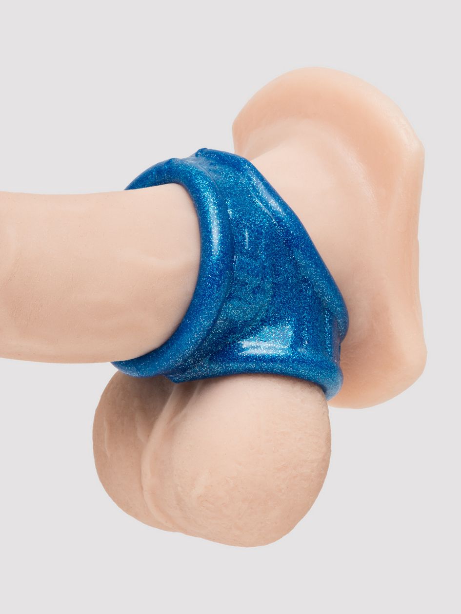 Oxballs Tight Fit Squeeze Cock and Ball Sling Blue Fire