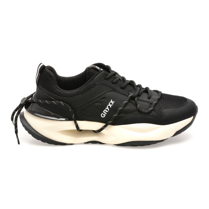 Pantofi sport GRYXX negri, LN31, din material textil