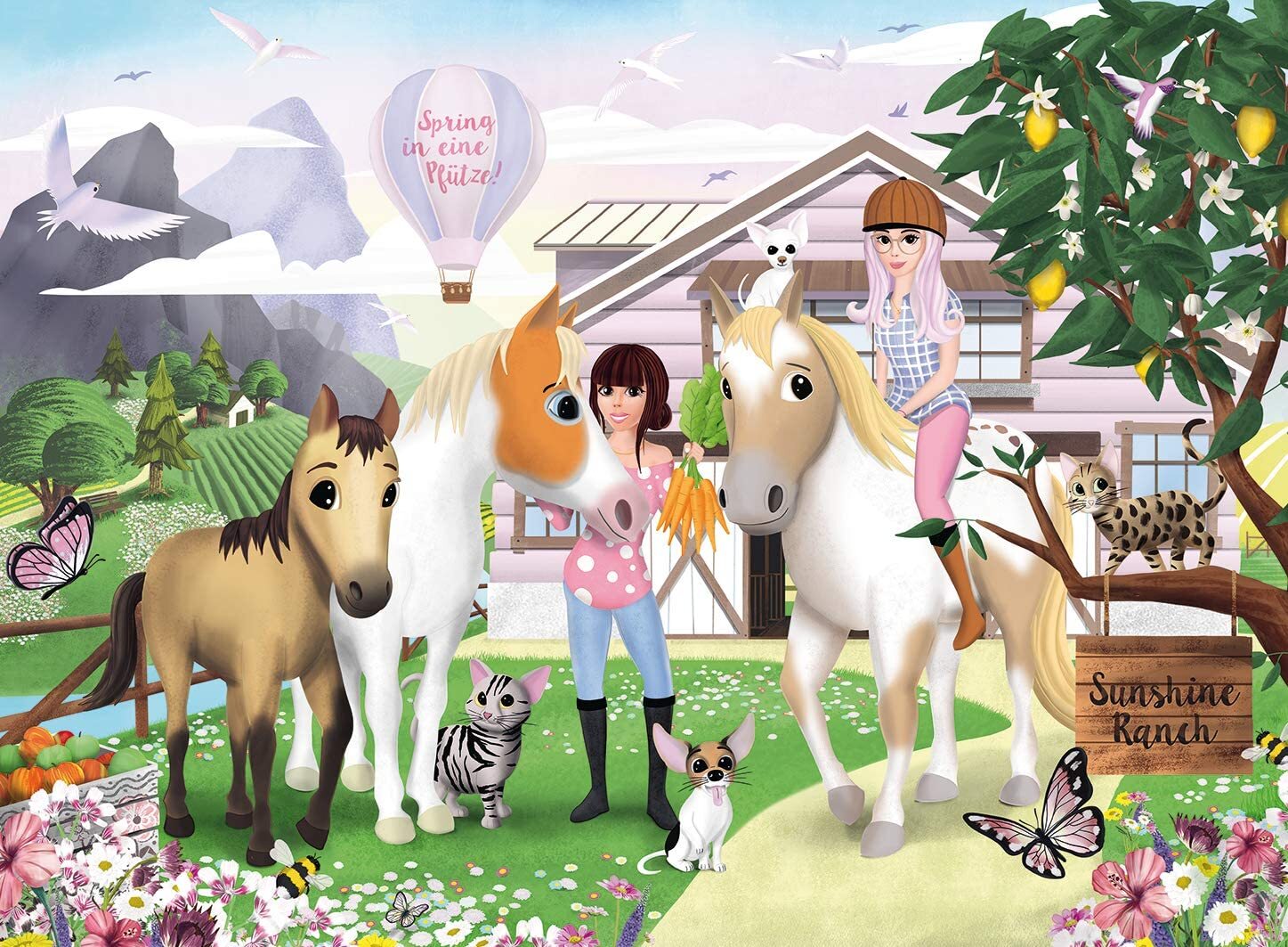 ViktoriaSarina and her friends Jump in a puddle 500 Piece Puzzle