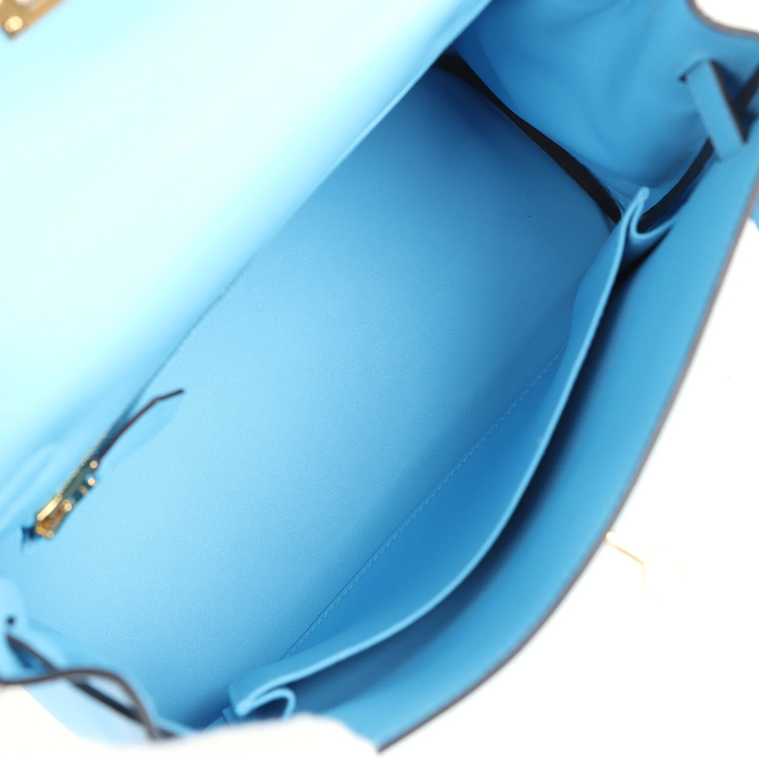 Hermes Kelly Retourne 25 Celeste Swift Gold Hardware