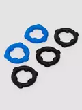 Oxballs Gearheads Strong Silicone Cock Rings (5-Pack)