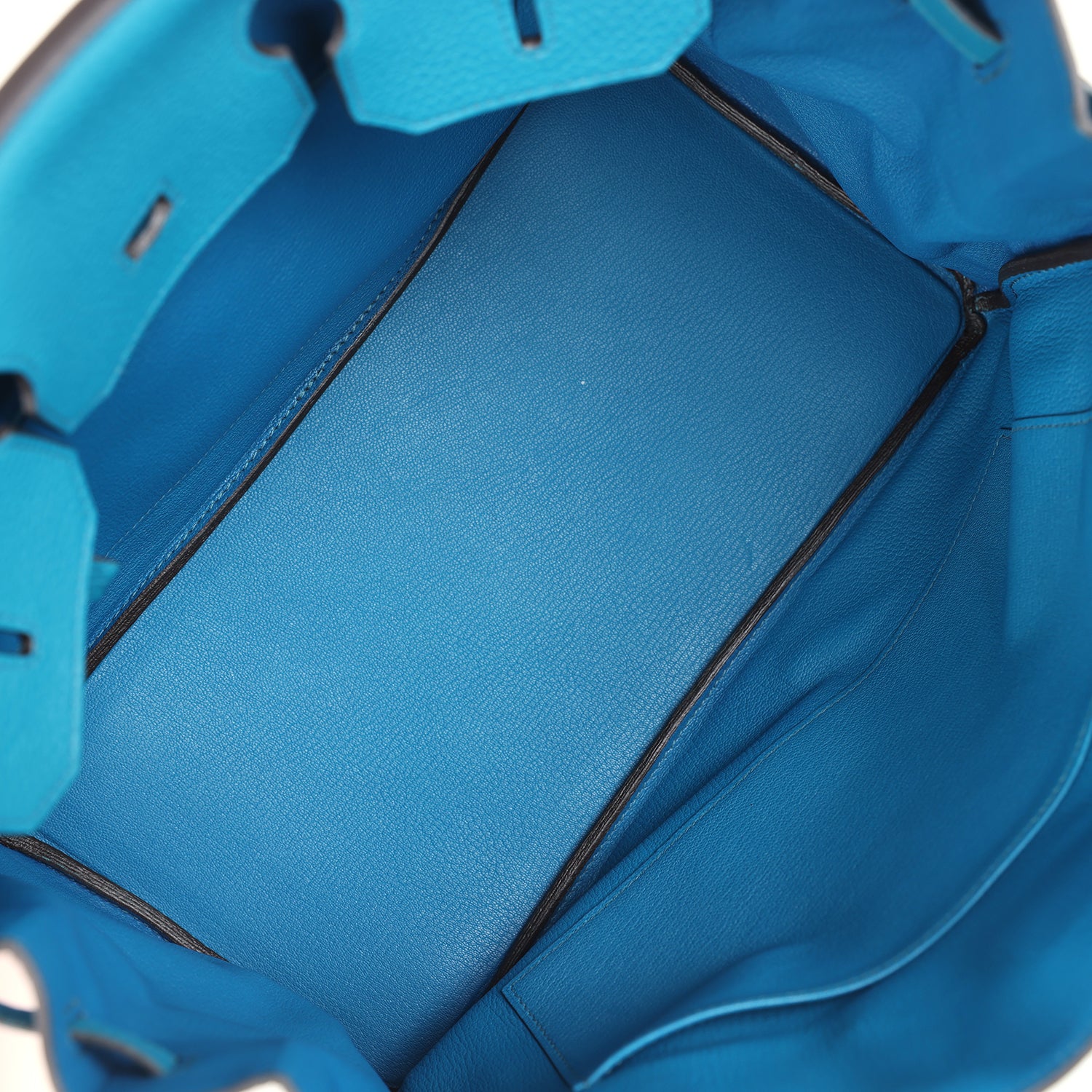 Hermes Birkin 35 Bleu Izmir Verso Clemence Palladium Hardware