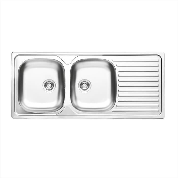 GLEM GAS - Lavello lineare GL216IXS 2 vasche-Inox